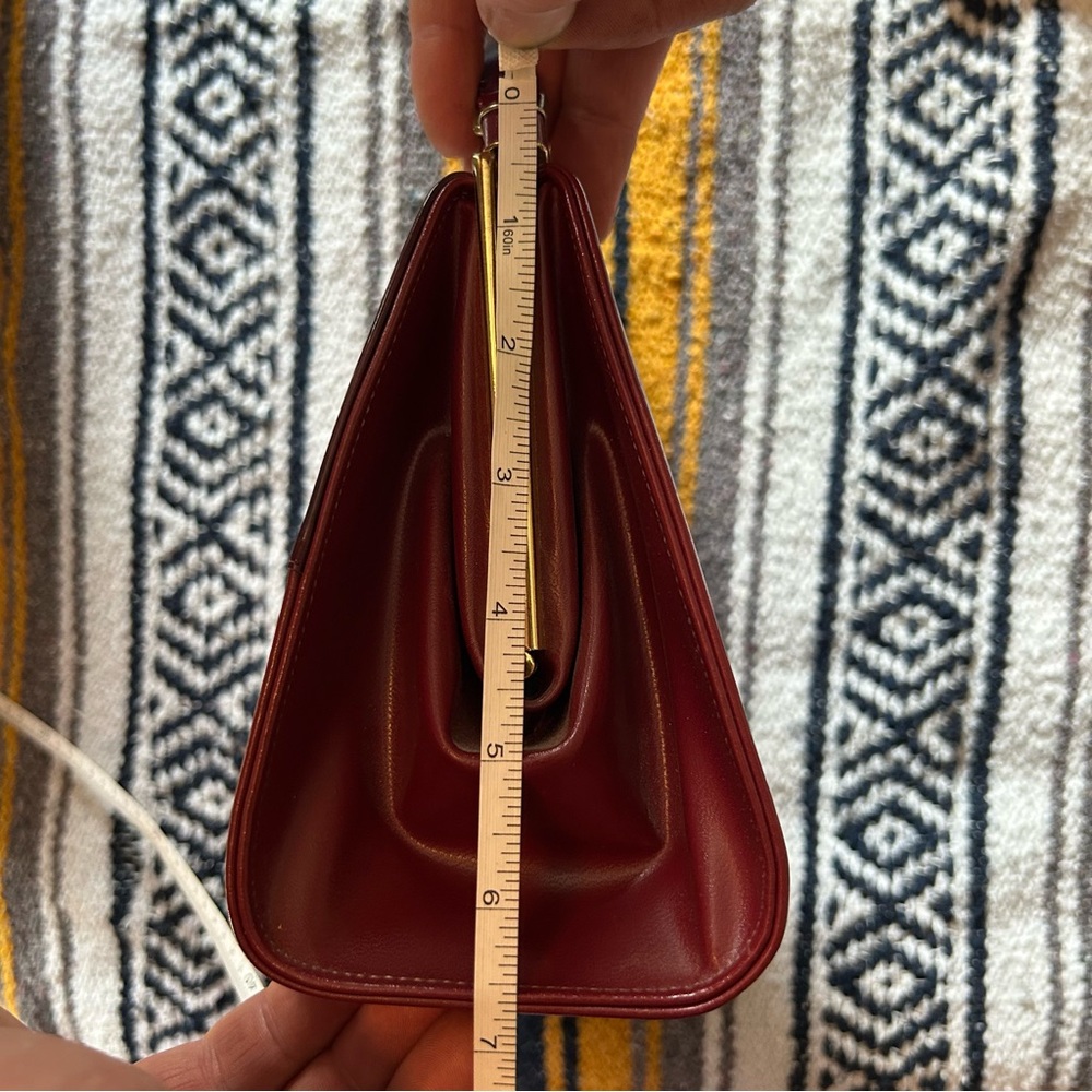 Vintage purse An Air Step handbag style pocketbook Burgundy clasp 1960-65 - Picture 12 of 17